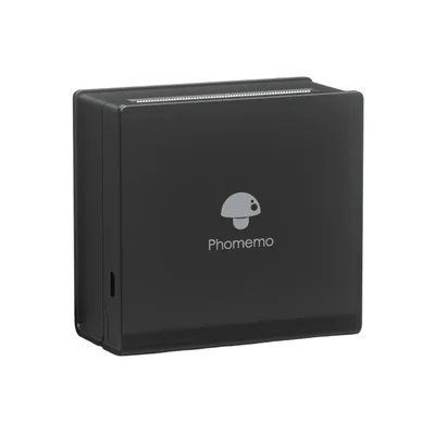 Printer Phomemo M02-BK, portable, mini, without ink, maximum width of label 53 mm, black