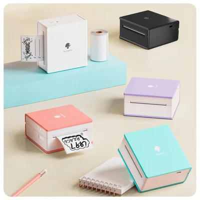 Printer Phomemo M02-PL, portable, mini, without ink, maximum width of label 53 mm, purple