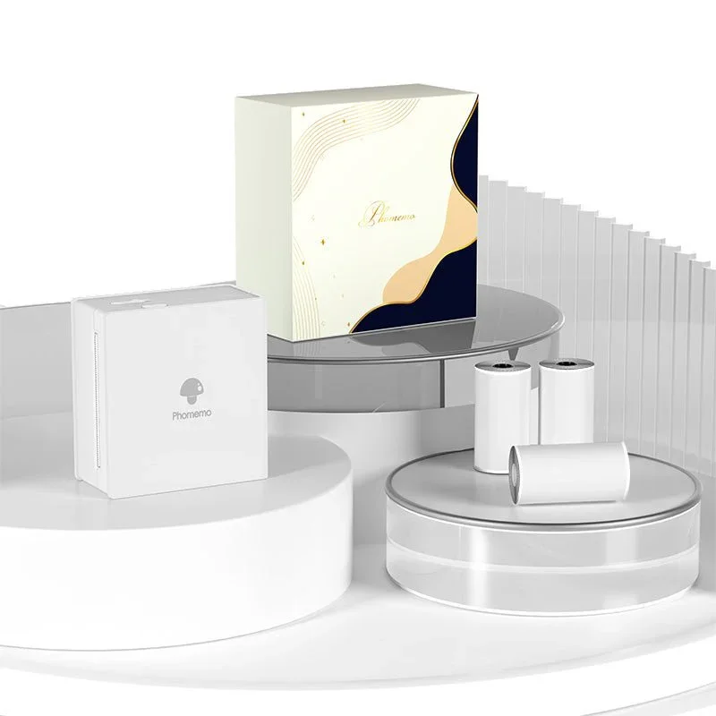 Printer Phomemo M02-WH, portable, mini, without ink, maximum width of label 53 mm, white