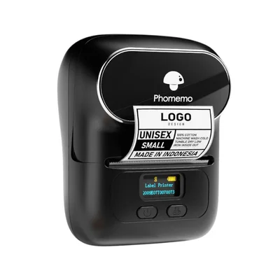 Printer Phomemo M110-BK, mini, without ink, maximum width of label 50 mm, black