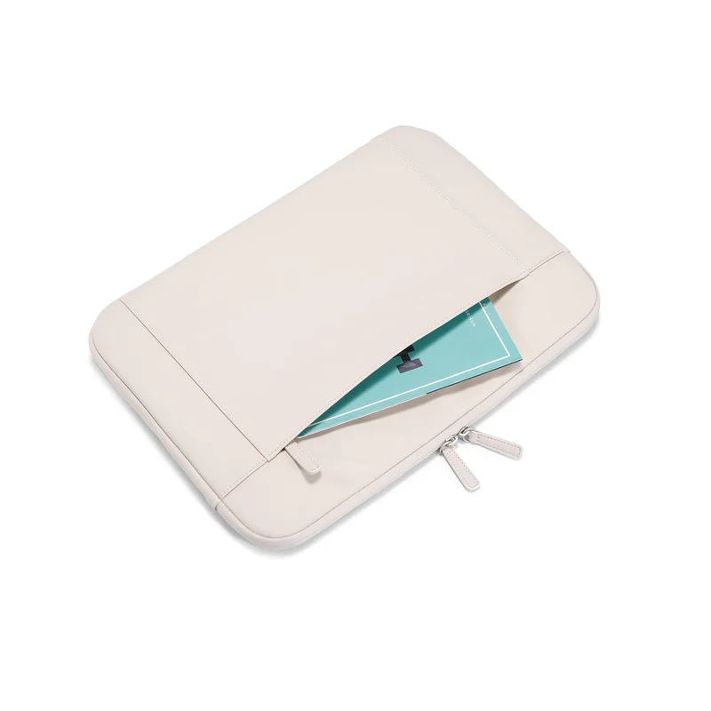 Kingsons Soft Touch Laptop Sleeve, 16", beige