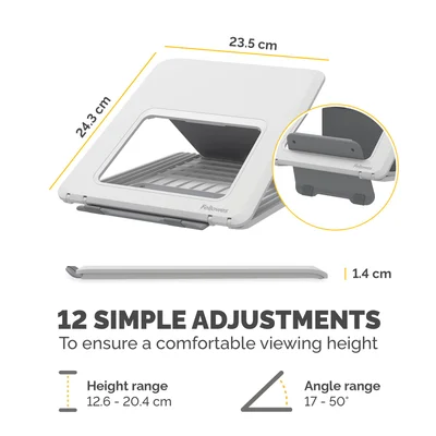 Fellowes Breyta laptop stand, white