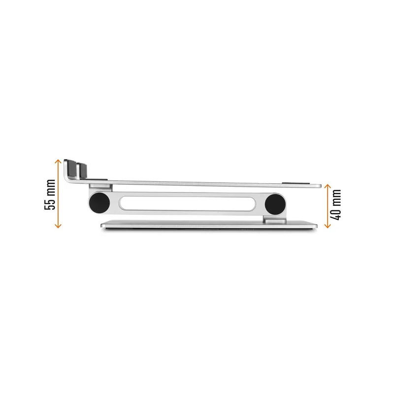 Laptop Stand Durable Rise, Silver