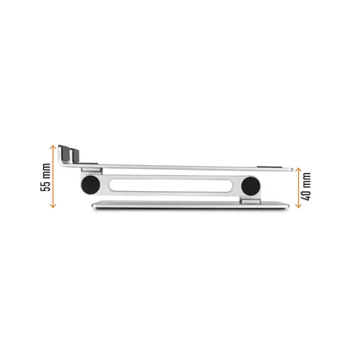 Laptop Stand Durable Rise, Silver