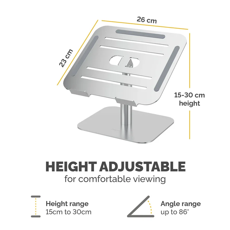 Fellowes Alumia Laptop Riser, Grey