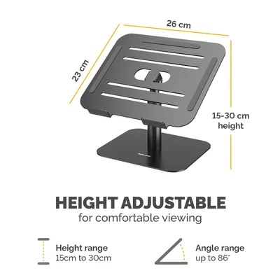 Fellowes Alumia Laptop Riser, Black