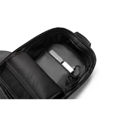 Backpack for laptop Kingsons Shadow Pro, 15.6'', waterproof polyester/PVC coating, 20 L, black