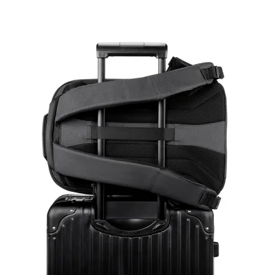 Backpack for laptop Kingsons Shadow Pro, 15.6'', waterproof polyester/PVC coating, 20 L, black