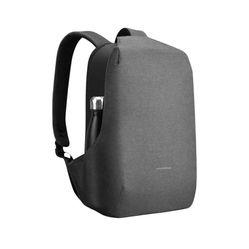 Backpack for laptop Kingsons Shadow Pro, 15.6'', waterproof polyester/PVC coating, 20 L, black