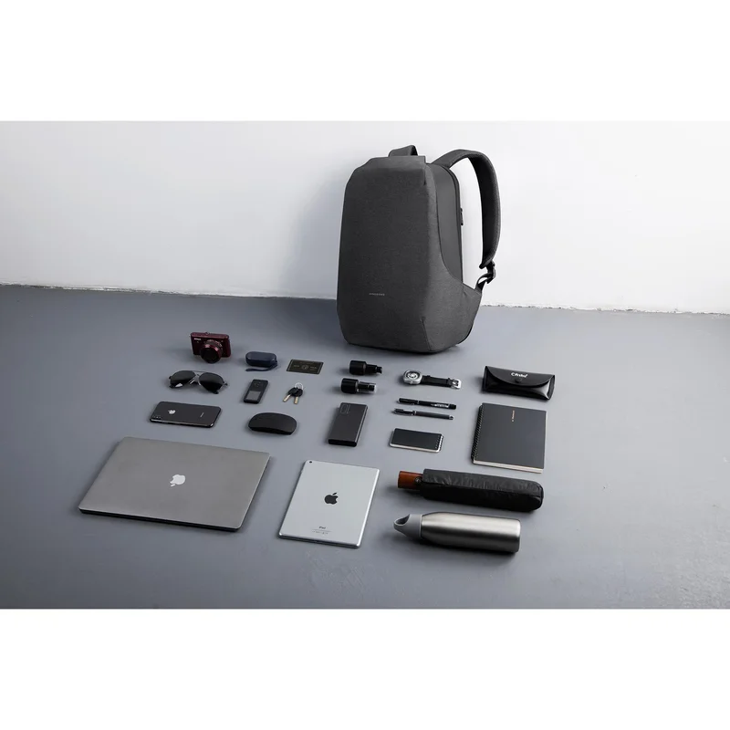Backpack for laptop Kingsons Shadow Pro, 15.6'', waterproof polyester/PVC coating, 20 L, black
