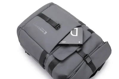 Backpack for laptop Kingsons Nomad X, 15.6'', waterproof polyester/PVC coating, 20 L, dark gray