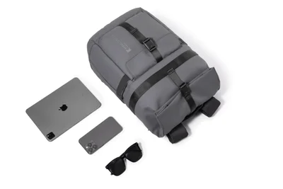 Backpack for laptop Kingsons Nomad X, 15.6'', waterproof polyester/PVC coating, 20 L, dark gray