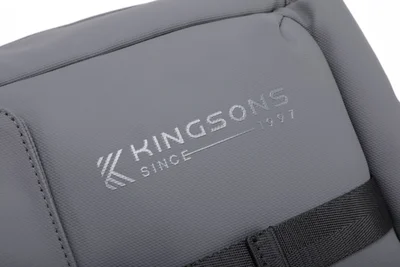 Backpack for laptop Kingsons Nomad X, 15.6'', waterproof polyester/PVC coating, 20 L, dark gray