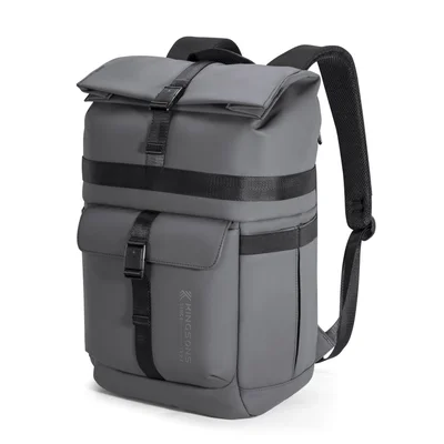Backpack for laptop Kingsons Nomad X, 15.6'', waterproof polyester/PVC coating, 20 L, dark gray