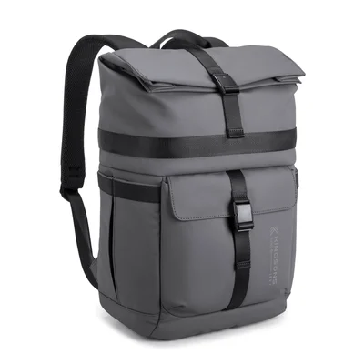 Backpack for laptop Kingsons Nomad X, 15.6'', waterproof polyester/PVC coating, 20 L, dark gray