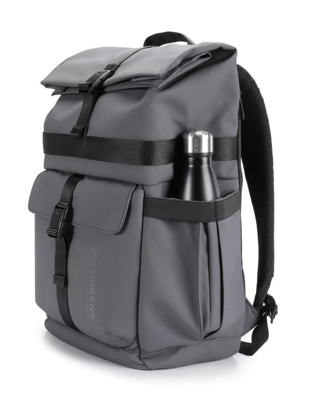 Backpack for laptop Kingsons Nomad X, 15.6'', waterproof polyester/PVC coating, 20 L, dark gray