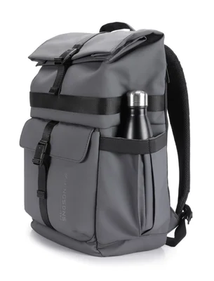 Backpack for laptop Kingsons Nomad X, 15.6'', waterproof polyester/PVC coating, 20 L, dark gray