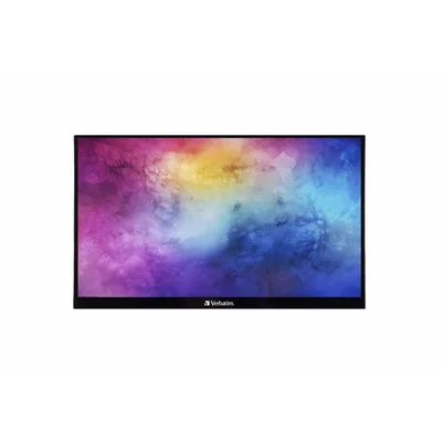 Monitor Verbatim PMT-15, 15.6'', Touchscreen, FullHD, 6 ms, IPS, 16:9, 250 cd/m2