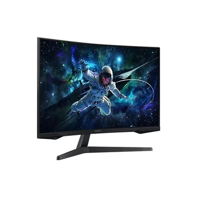 Монитор Samsung 32CG552, 32'', VA, QHD, 2560 x 1440, 300 cd/m2, 1 ms, 165 Hz, HDMI, извит, черен