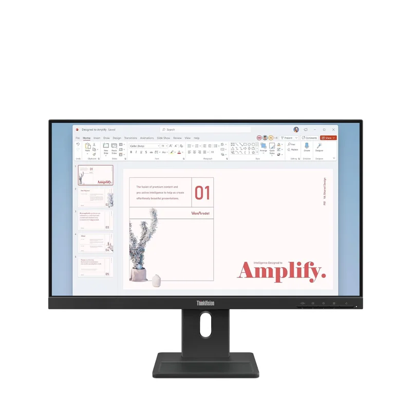 Monitor Lenovo ThinkVision E24-40, 23.8'', Display Port, VGA, IPS, 16:9, 250 cd/m2, 6 ms