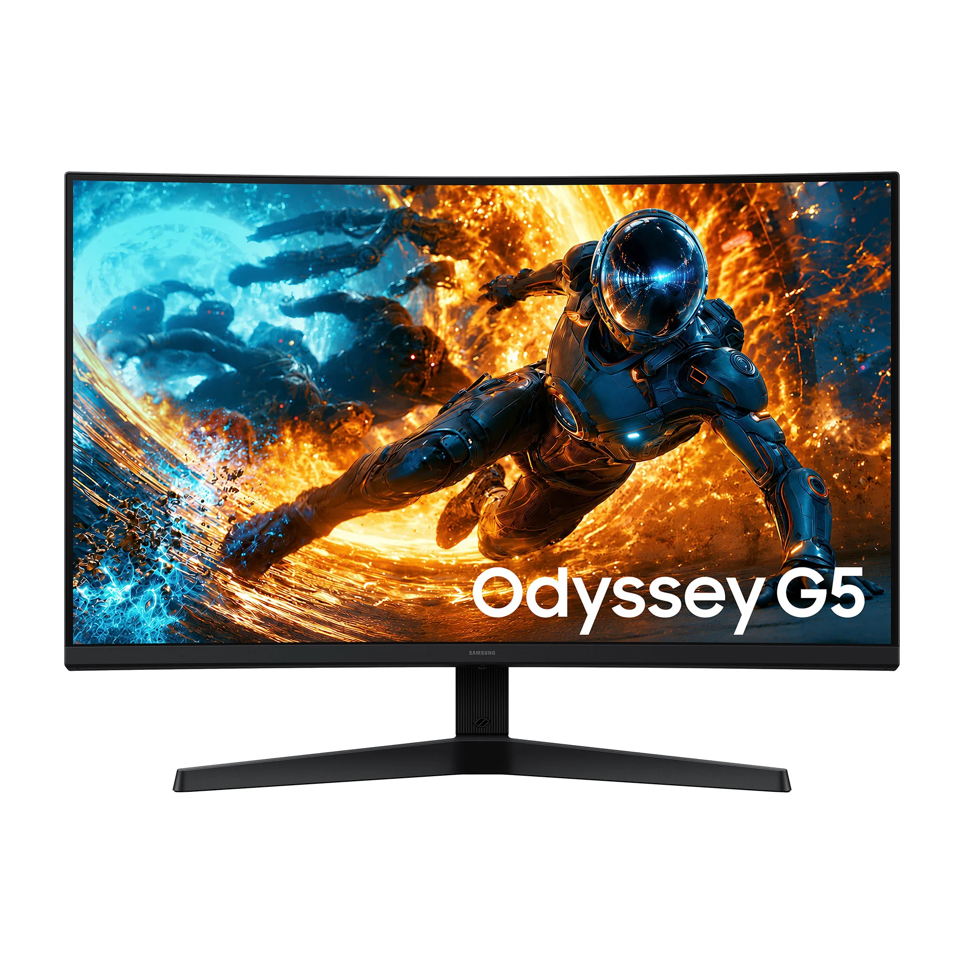 Монитор Samsung G55H, 32'', VA, QHD, 2560 x 1440, 300 cd/m2, 1 ms, 180 Hz, HDMI, DisplayPort, извит