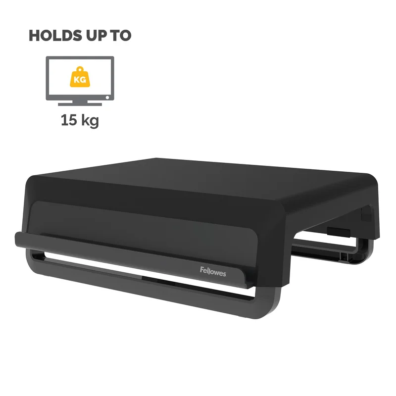 Fellowes Breyta monitor stand, maximum weight 15 kg, black