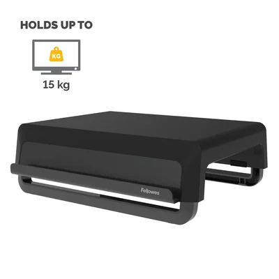 Fellowes Breyta monitor stand, maximum weight 15 kg, black