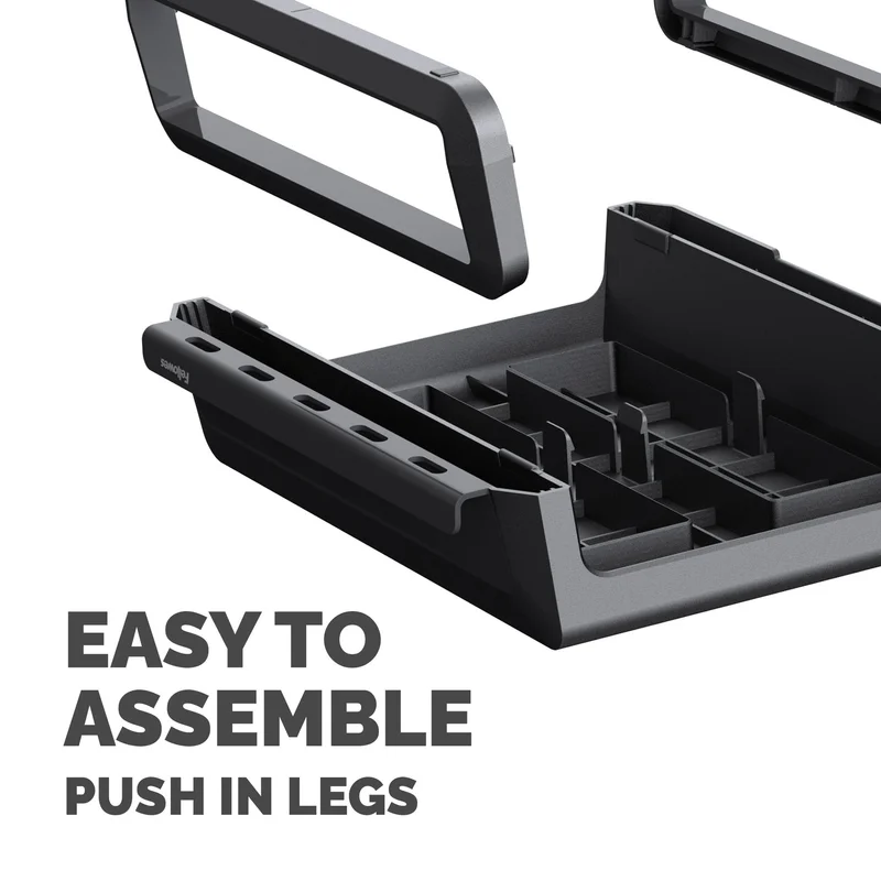 Fellowes Breyta monitor stand, maximum weight 15 kg, black