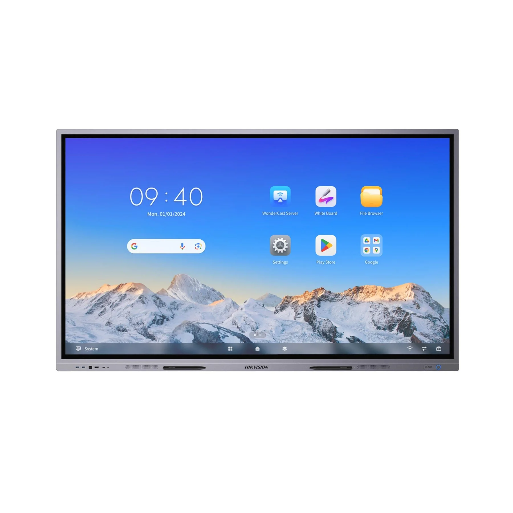 Interactive display Hikvision DS-D5C65RB/A, 65'', NFC, EDLA, DLED, 400 cd/m2, 60 Hz