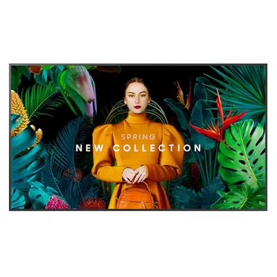 Professional display Samsung QH75C, 75'', Ultra HD, VA, 24/7, 8 ms, 700 cd/m2, 3840 x 2160, 3 HDMI, 2 USB