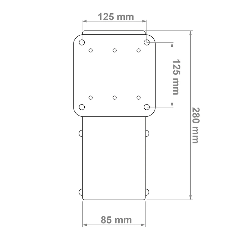 HAGOR COLUMN MOUNT FOR DISPLAY UP TO 55'' UP TO 30 KG