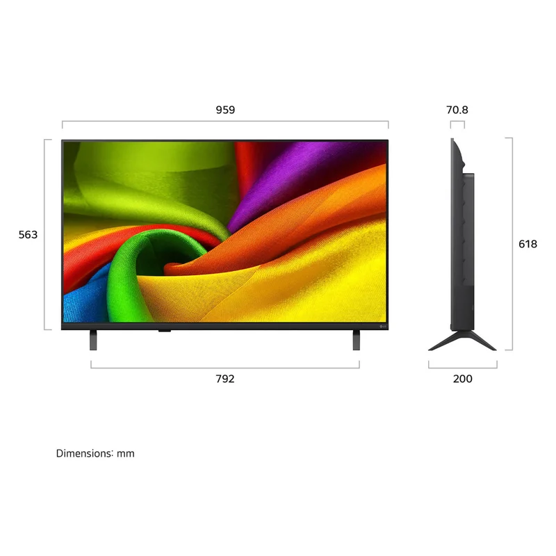 Смарт телевизор LG 43NU85CB6LA, 43'', Ultra HD DLED, HDR10, 60 Hz, HDMI, USB, webOS