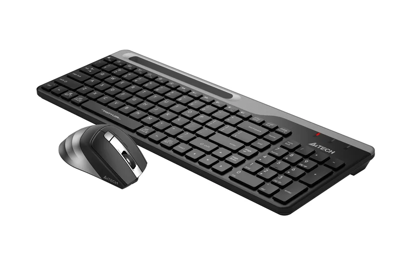 Комплект A4Tech - клавиатура и мишка Fstyler FB2535CS, 2.4 GHz, Bluetooth, Nano USB, AA, сиви