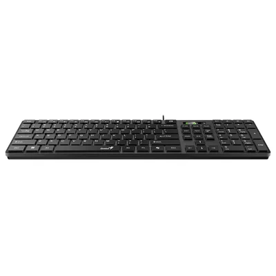Keyboard Genius Slimstar 126, with cable 1.4 m, cyrillic, USB, black