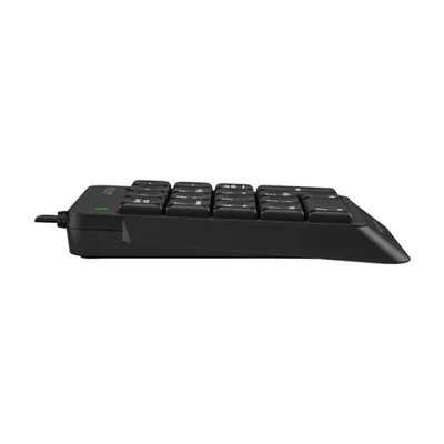 Keyboard A4Tech FK13P, Numpad, with numeric keypad, USB, 1.5 m cable, black