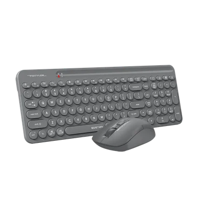 Комплект A4Tech - клавиатура и мишка Fstyler FG3300 Air 2, 2.4 GHz, черни