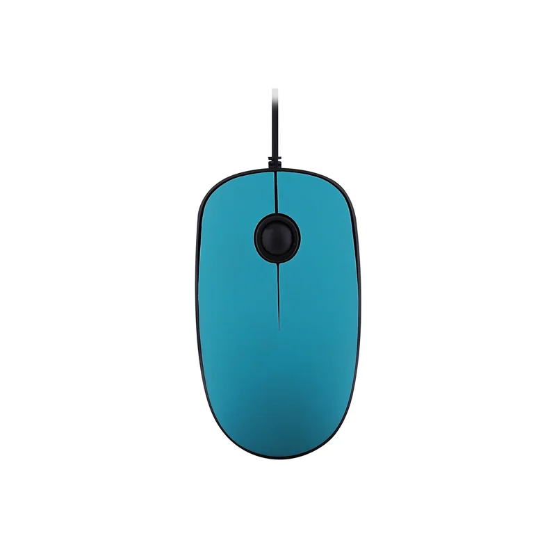 Mouse TNB Sunset, with cable, USB Type-A, with adapter USB Type-C, 3 buttons, blue