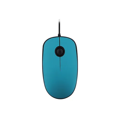 Mouse TNB Sunset, with cable, USB Type-A, with adapter USB Type-C, 3 buttons, blue