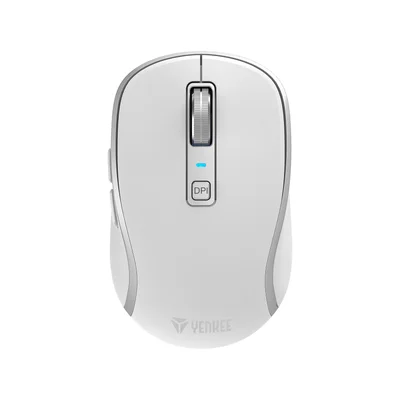 Mouse Yenkee YMS 2085WE, wireless, 2400 dpi, USB, 6 buttons, Li-Polymer, white