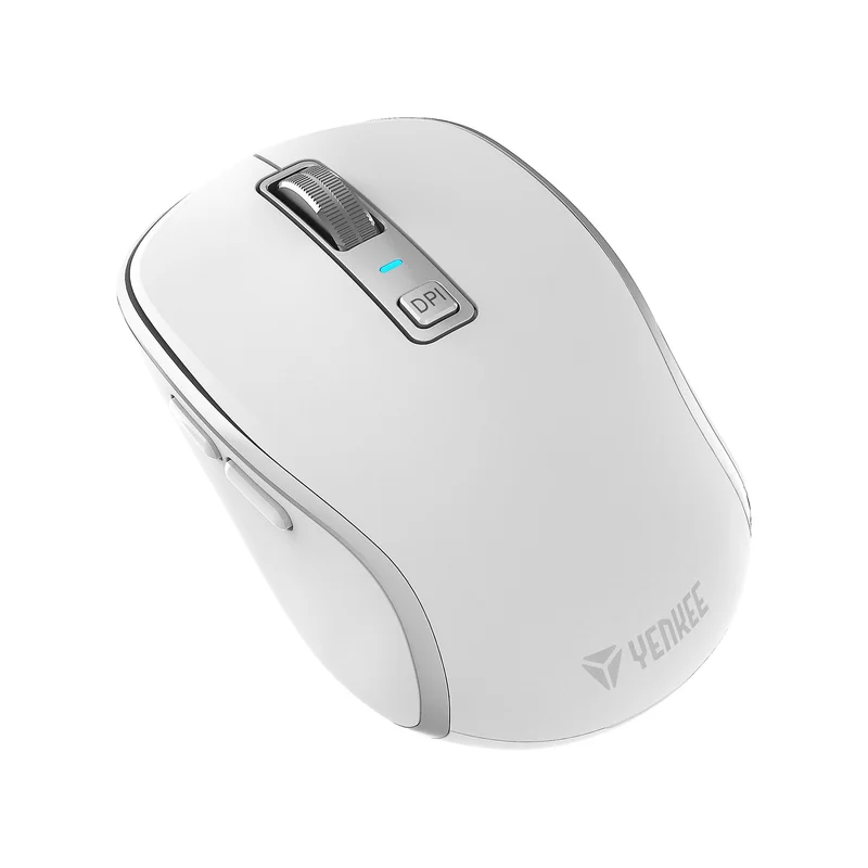 Mouse Yenkee YMS 2085WE, wireless, 2400 dpi, USB, 6 buttons, Li-Polymer, white