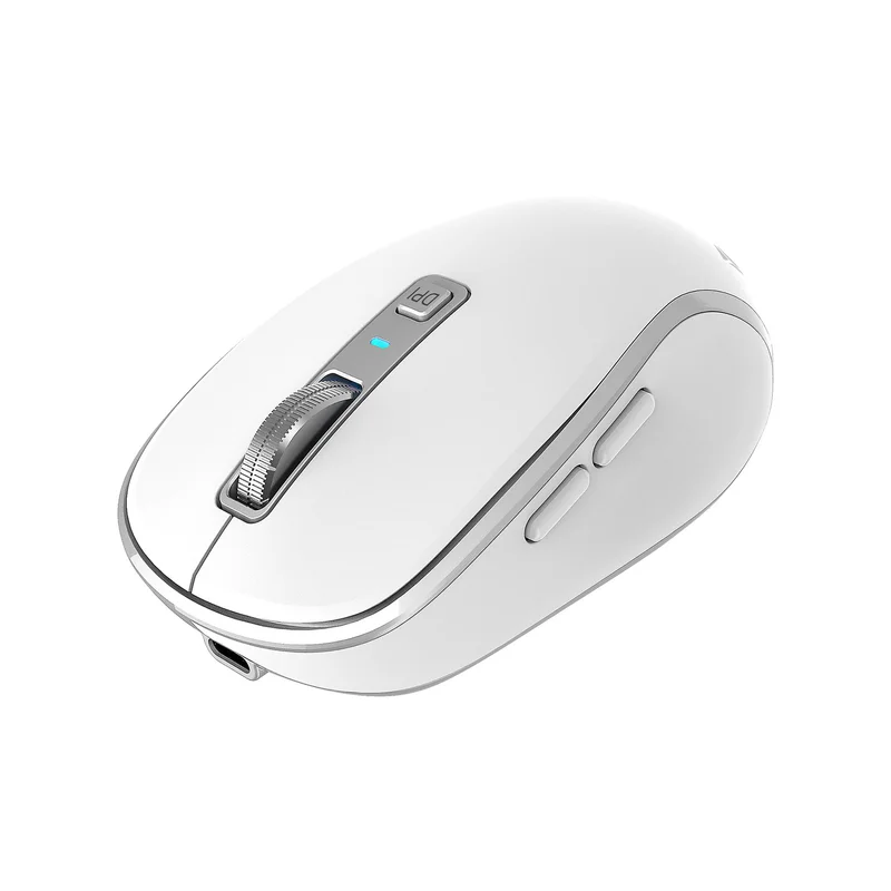 Mouse Yenkee YMS 2085WE, wireless, 2400 dpi, USB, 6 buttons, Li-Polymer, white