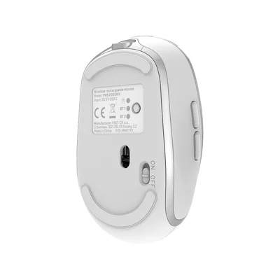 Mouse Yenkee YMS 2085WE, wireless, 2400 dpi, USB, 6 buttons, Li-Polymer, white