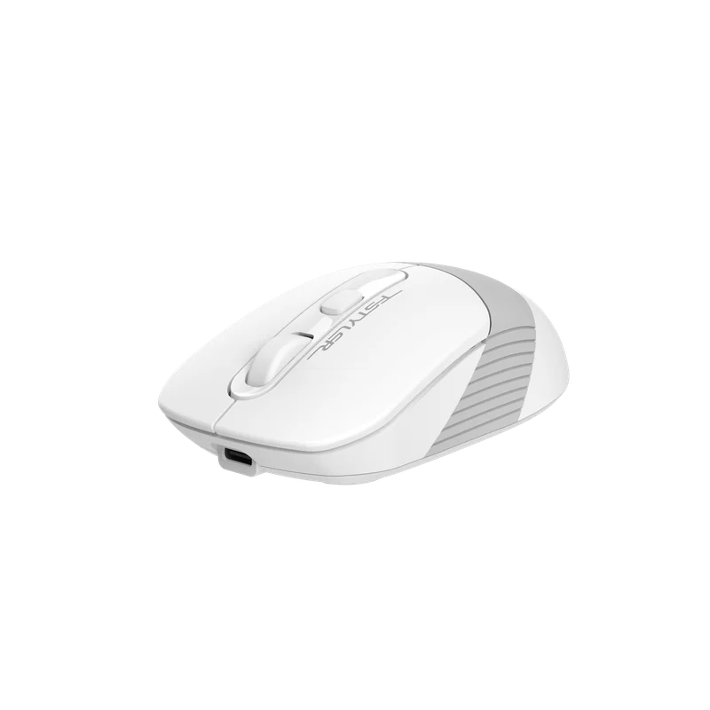 Мишка A4Tech Fstyler FB10CS, безшумна, 2.4 GHz, Bluetooth, бяла