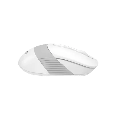 Мишка A4Tech Fstyler FB10CS, безшумна, 2.4 GHz, Bluetooth, бяла