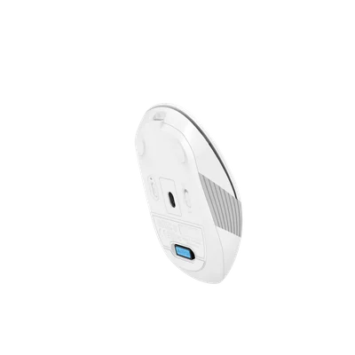 Мишка A4Tech Fstyler FB10CS, безшумна, 2.4 GHz, Bluetooth, бяла