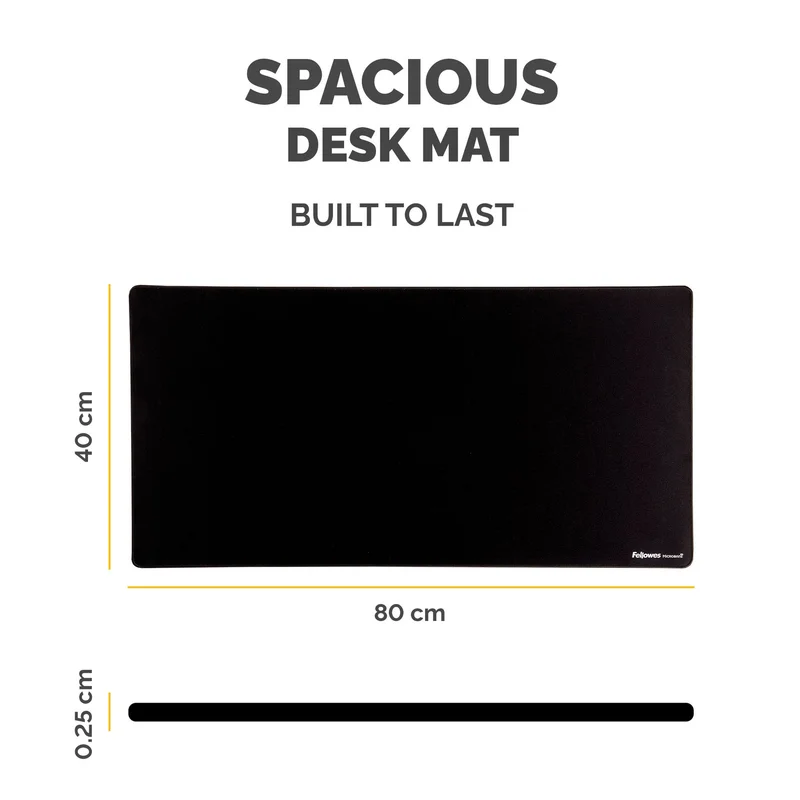 Подложка за бюро Fellowes Breyta, 80 х 40 cm, черна