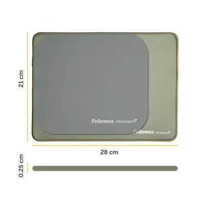 Пад за мишка Fellowes Breyta, XL, 28 x 21 cm, зелен