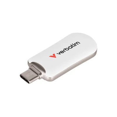 USB Flash Memory Verbatim Plectra, 64 GB, USB Type-C 3.2, white