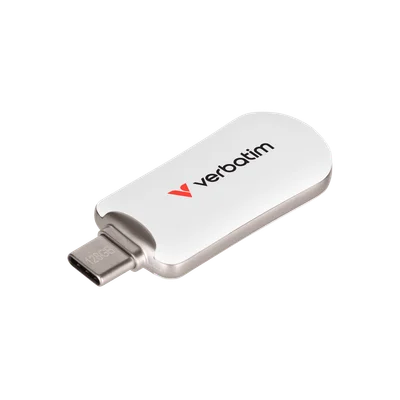 USB Flash Memory Verbatim Plectra, 128 GB, USB Type-C 3.2, white