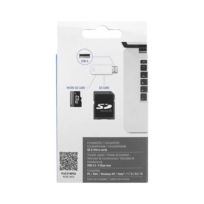 Четец за карти TNB 5 в 1, USB 3.0, USB Type-A